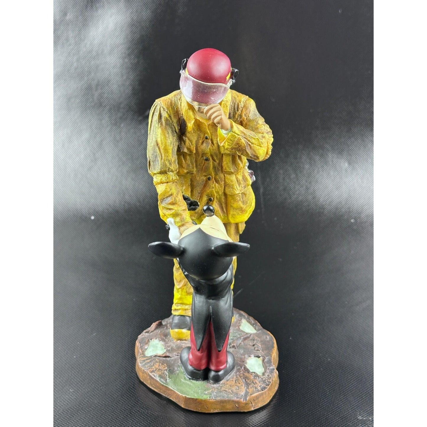 Disney Charles Boyer Tribute to Firefighters Mickey Mouse Resin Statue COA 7.5in