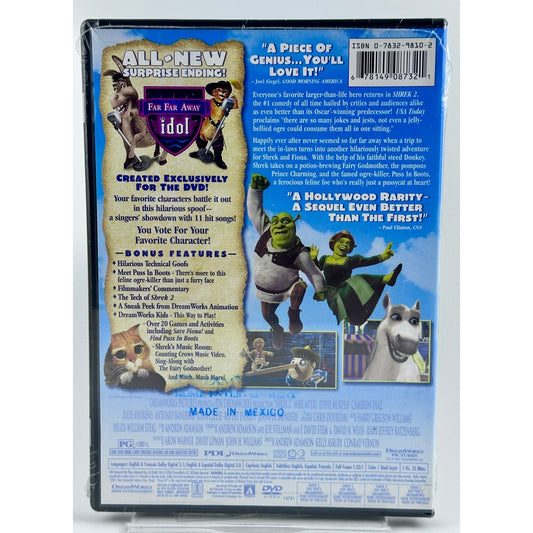 Shrek 2 DVD DreamWorks Full Screen Edition Sealed with Bonus M&Ms Tube by Buysaavy
