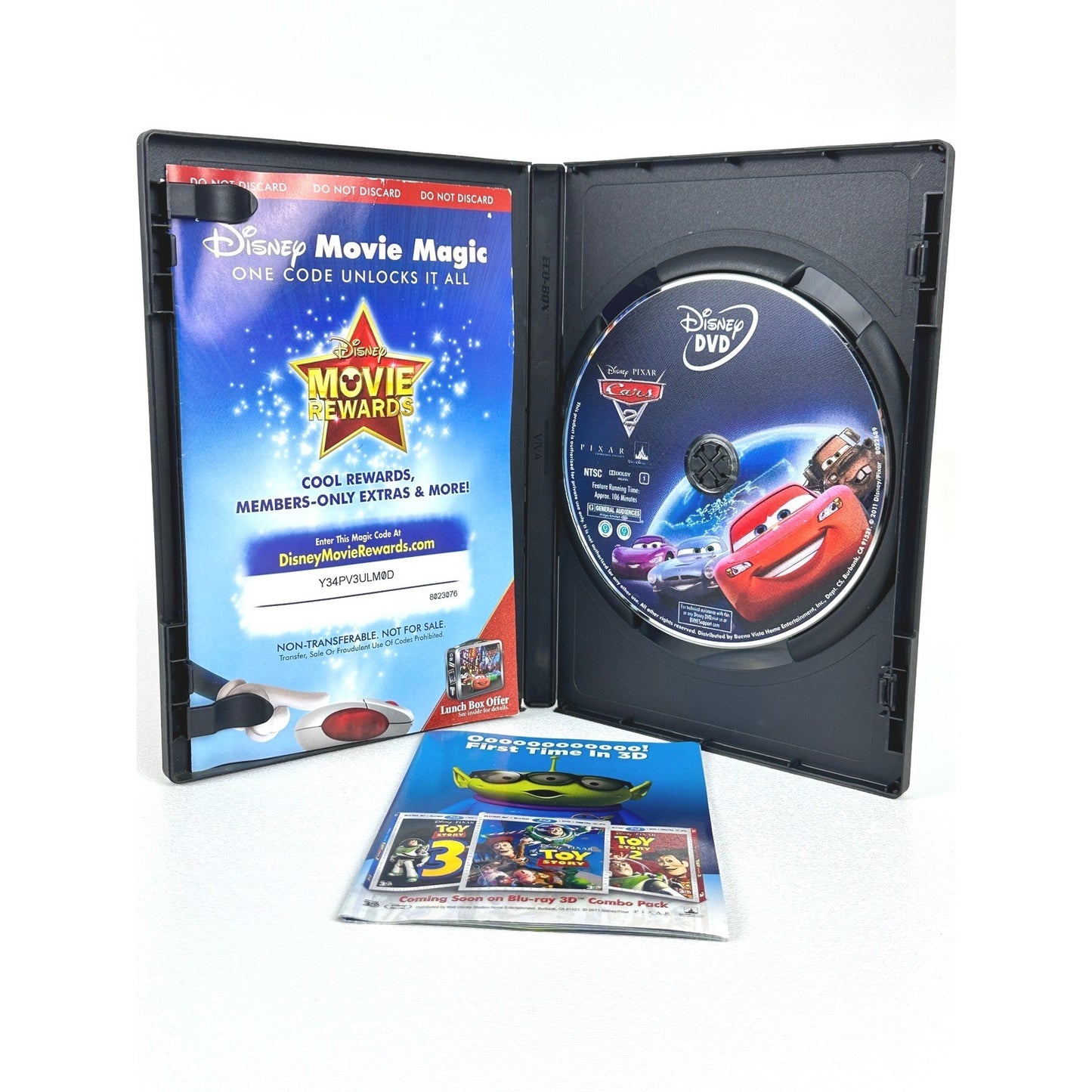 Disney Pixar Cars 2 DVD Animated Movie Lightning McQueen Mater 106709 G-Rated by Buysaavy