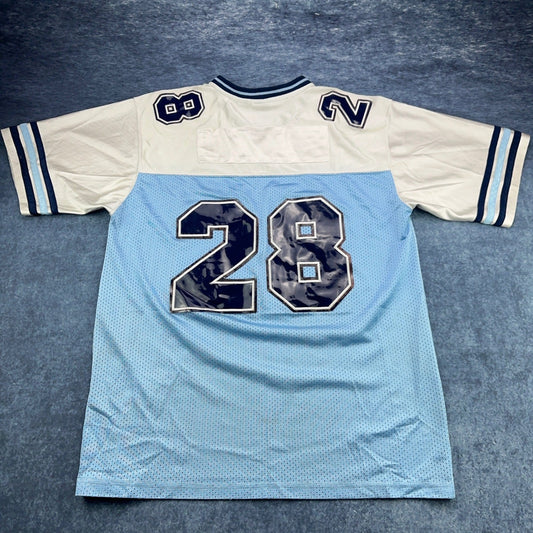 Legendary Classic Football Jersey XL Blue White Number 28 Mesh Athletic Shirt by Legendary Classic