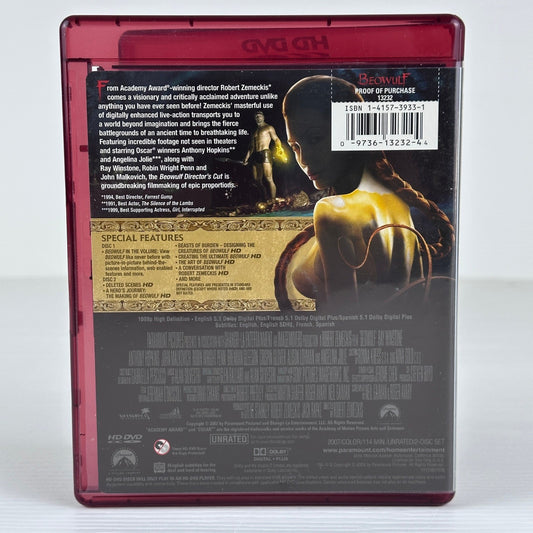 Beowulf Director's Cut HD DVD 2-Disc Set Robert Zemeckis Unrated 2007 1323244 by Buysaavy