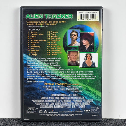 Alien Tracker DVD Adrian Paul Lions Gate Sci-Fi Action Movie PG-13 ST8100D by Buysaavy