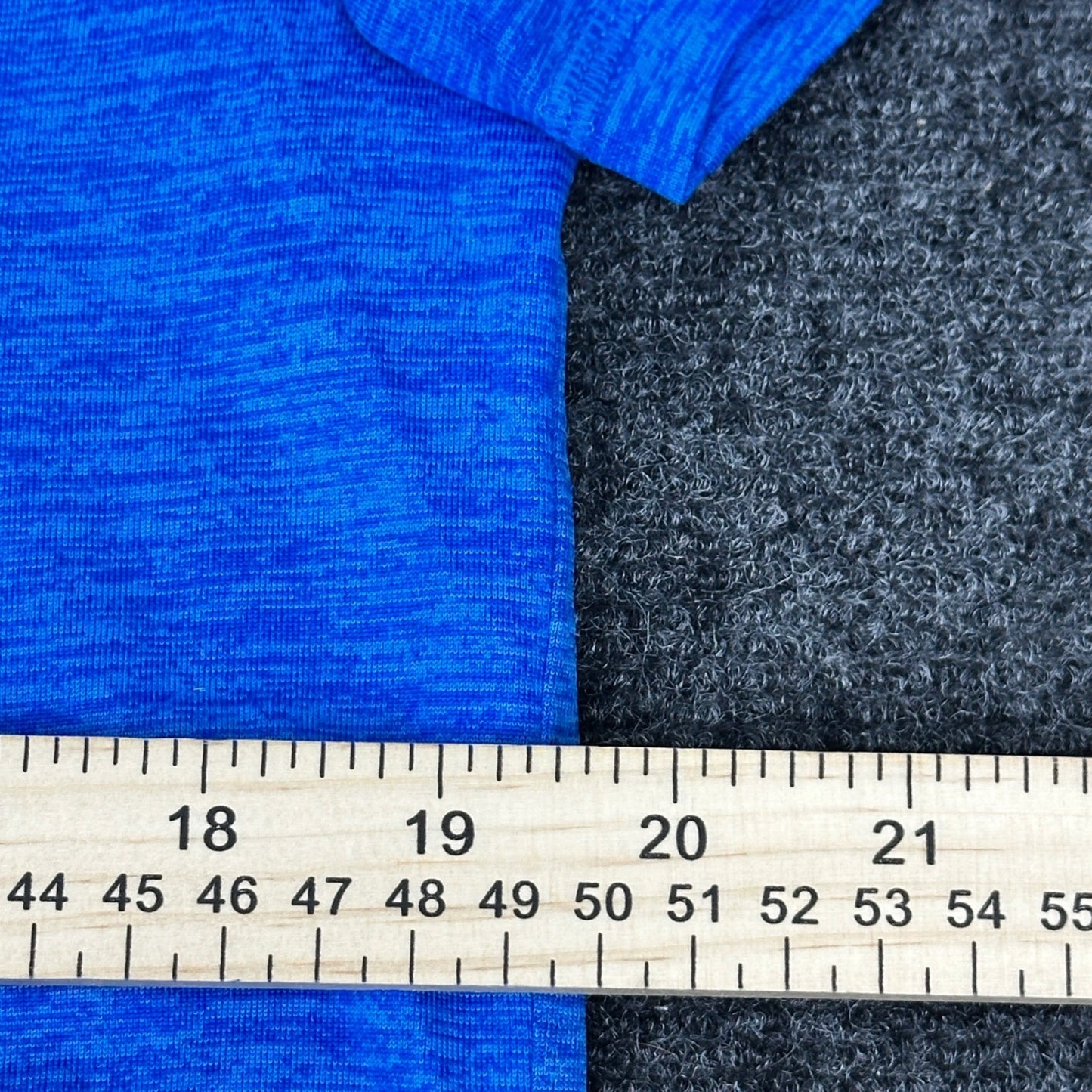 Layer 8 Mens Qwick-Dry Training Shirt Egyptian Blue Heather L23184 Size M NEW by Layer 8