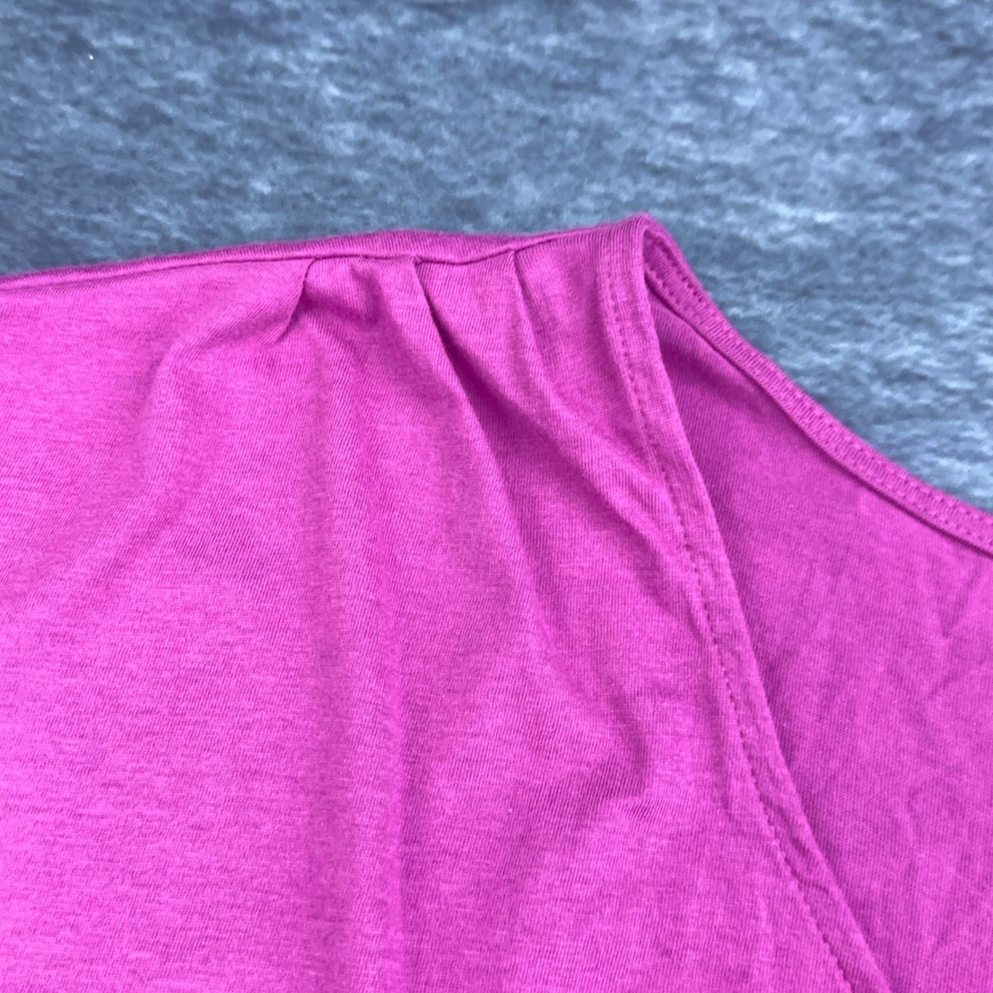 Avenue Plus Size 22/24 Magenta Pink Ruched Banded Hem Scoop Neck Knit Top Blouse by Avenue