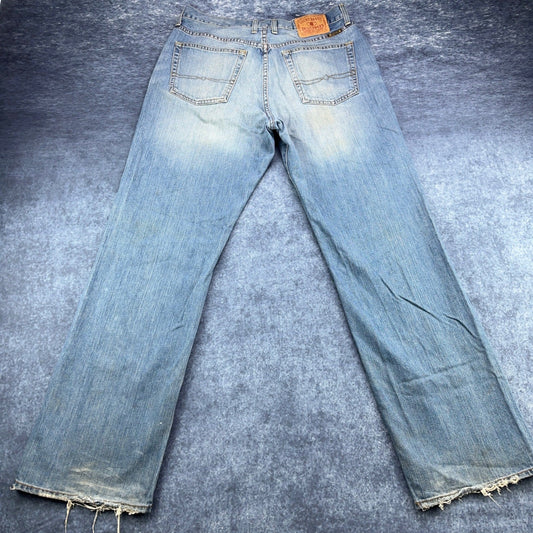 Lucky Brand Dungarees Mens 34 Lowrise Bootleg Jeans Light Wash Made in USA by Lucky Brand