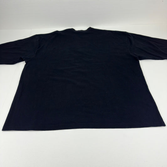 Luxe-T Luxury Sport Mens 3X Black Long Sleeve Embroidered Sun Graphic Tee Shirt by Luxe-T