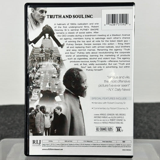 Putney Swope DVD Robert Downey Sr 1969 Satire Comedy RLJ Entertainment by Buysaavy
