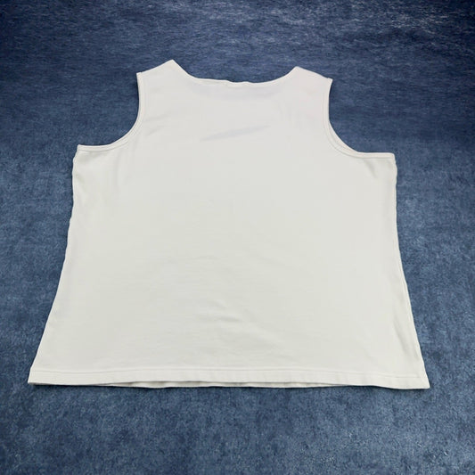 Fashion Bug Tank Top - Rhinestone Accents White by Fashion Bug