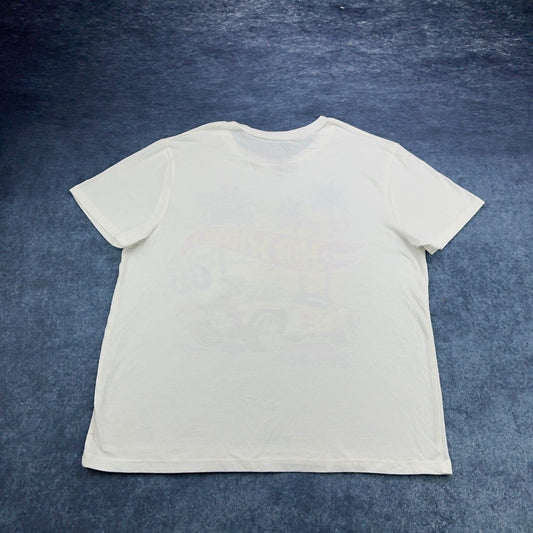 Love Tribe Hot Wheels Original Sunset Graphic T-Shirt Cream Large Retro 68 Car by Love Tribe