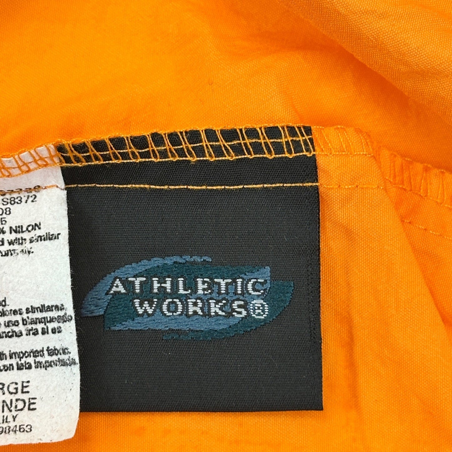 Athletic Works Tiger Lily Orange Nylon Active Shorts XL S8372 AW22D308 by Athletic Works