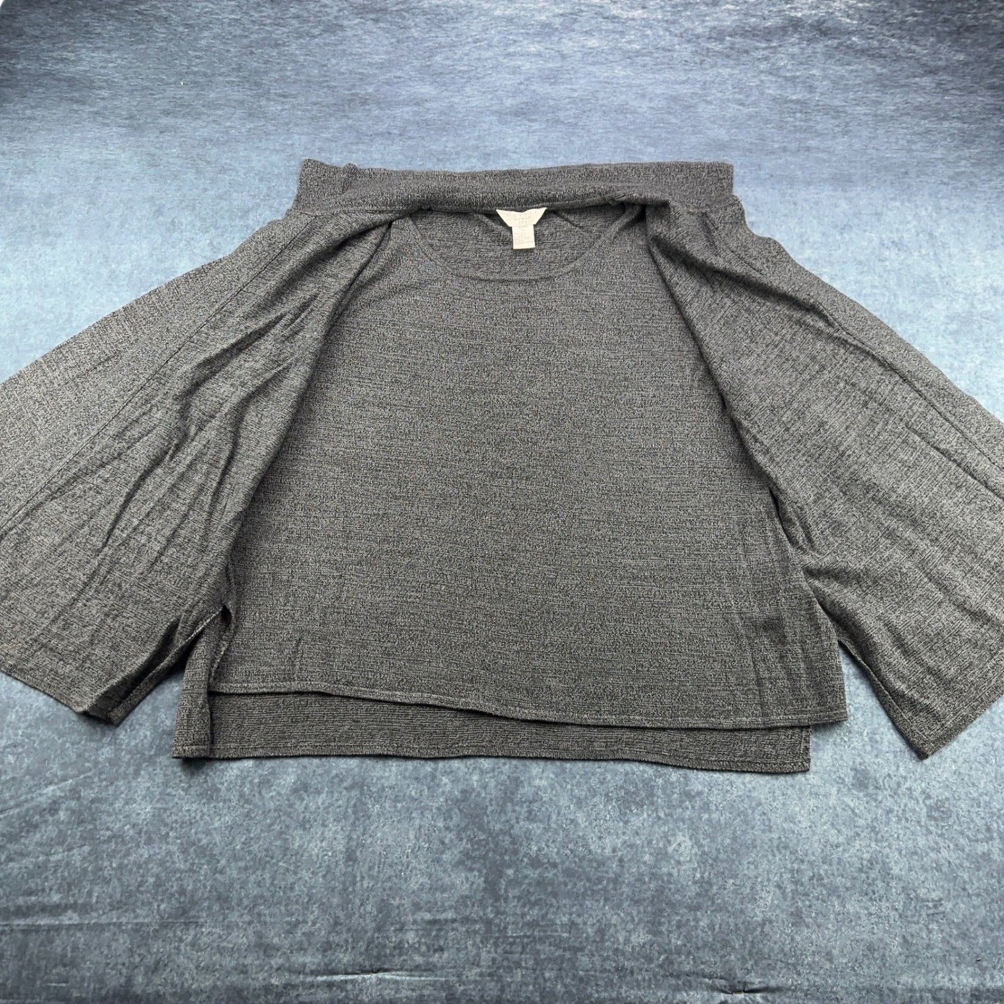 Outfit Woman JPR Charcoal Gray Marl Knit Twin Set Cardigan Tank Plus Size 1X by Outfit Woman JPR
