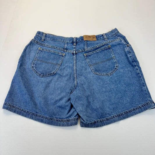 Riders by Lee Vintage Denim Shorts Medium Wash High Rise 18W M Distressed by Riders by Lee