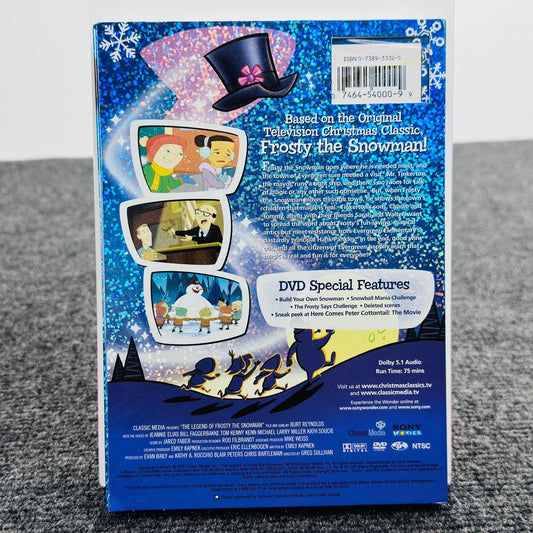 The Legend of Frosty the Snowman DVD Burt Reynolds Christmas Holiday Movie by Buysaavy