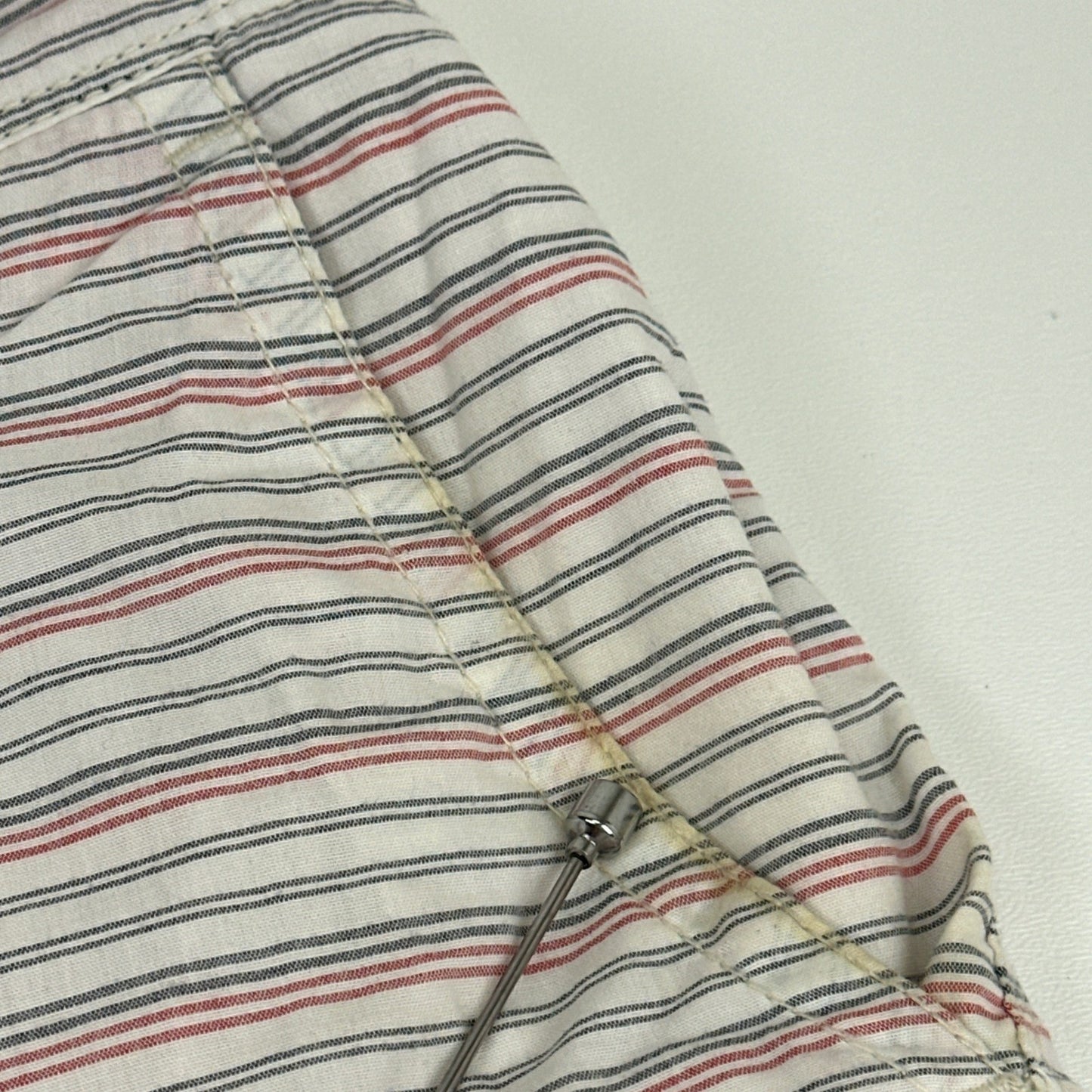 Howe Mens Reversible Shorts Red Solid Striped Casual Summer Size 35 by Howe