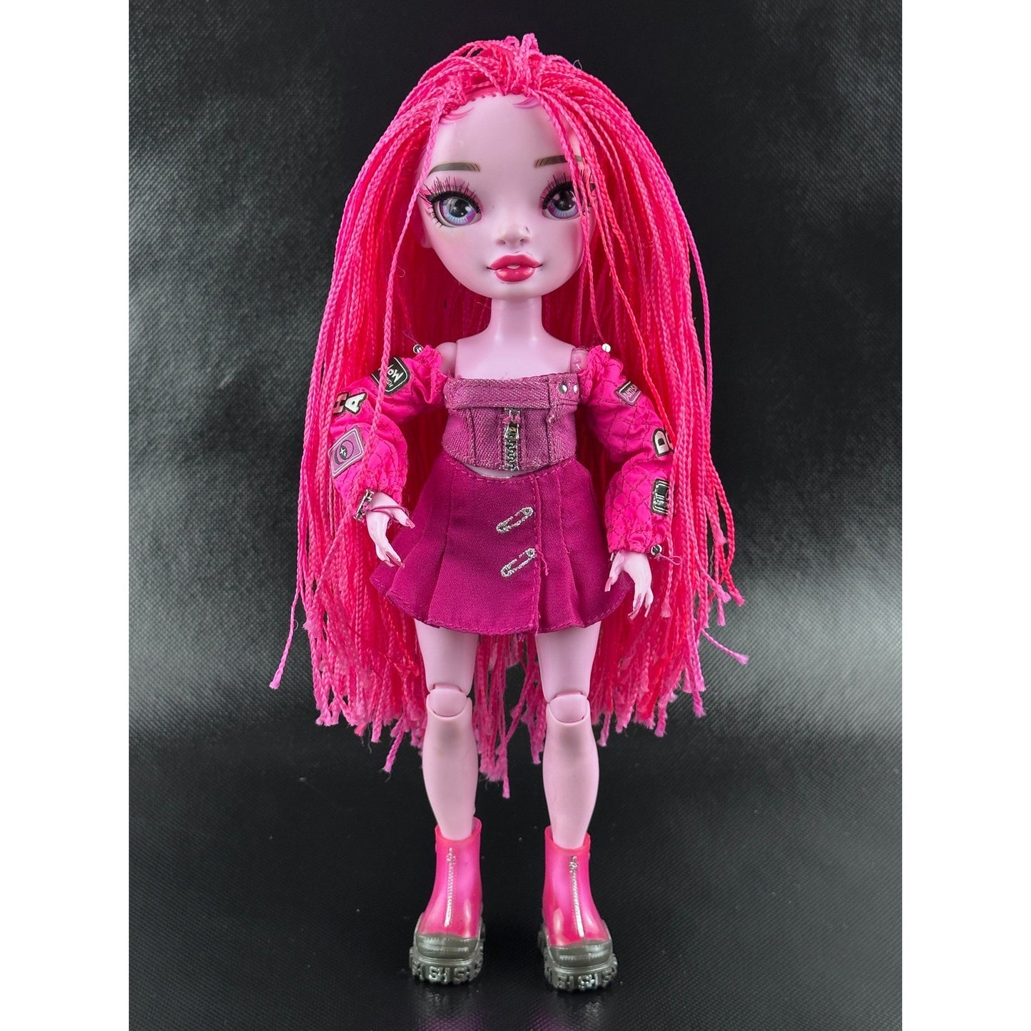 Rainbow High Shadow High Neon Shadow Pink Fashion Doll with Outfit & Boots by Shadow High