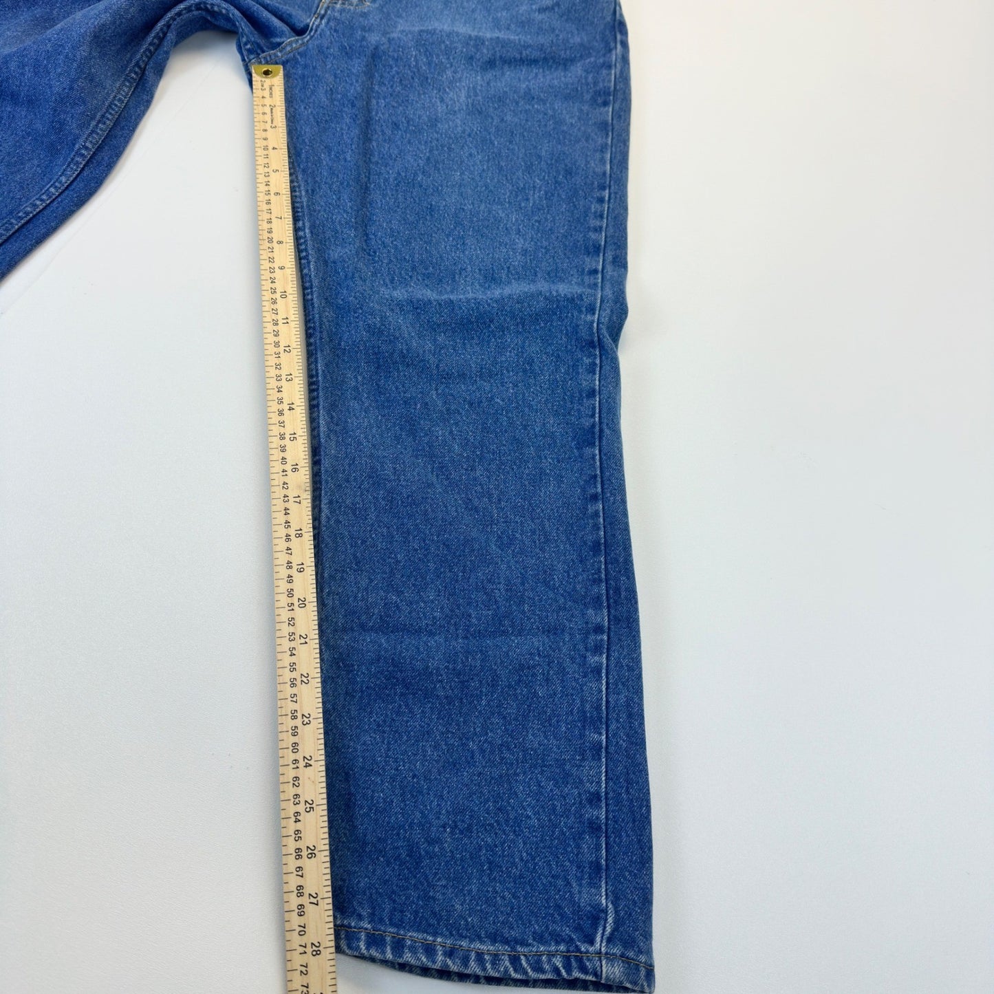 Cool Blues Mens Straight Leg Denim Jeans Medium Wash Blue 37x29 Workwear Casual by Cool Blues