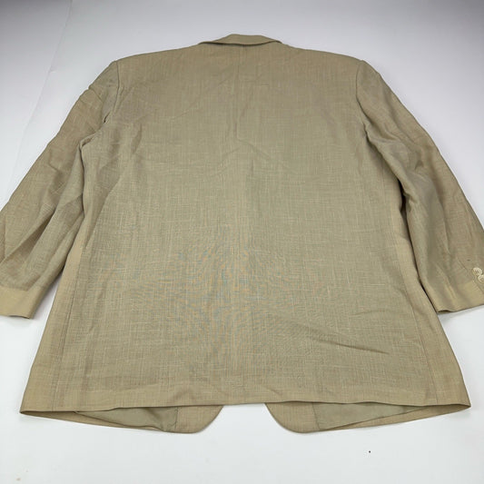 Division Vogue Tan Marzotto Italia Tessuto Blazer Sport Coat Beige Mens by Division Vogue