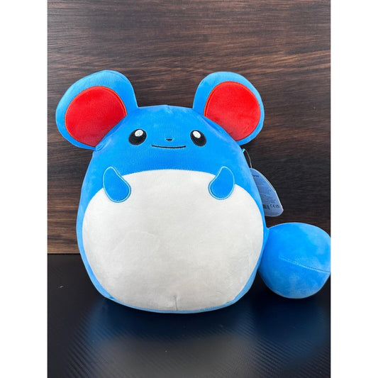 Squishmallows Pokemon Marill 10 Inch Blue Plush Toy Jazwares 2024 New with Tags