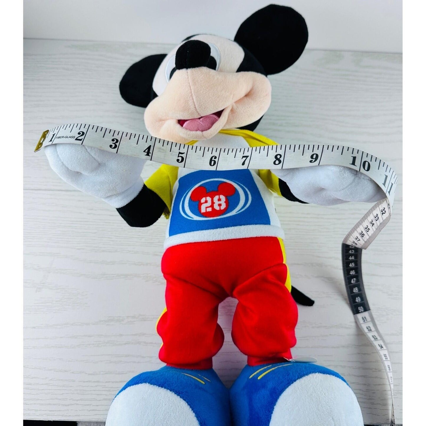 Disney Mickey Mouse Plush Toy Interactive Talking Figure Red Blue Yellow
