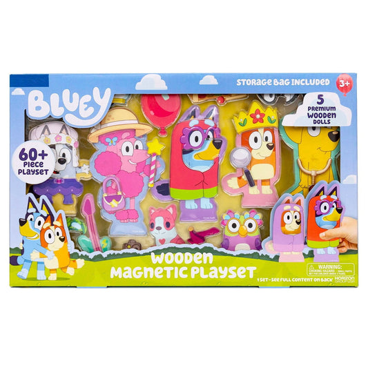 Bluey Wooden Magnetic Playset