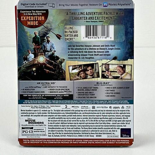 Jungle Cruise Ultimate Collector’s Edition 4K Blu-ray by Buysaavy