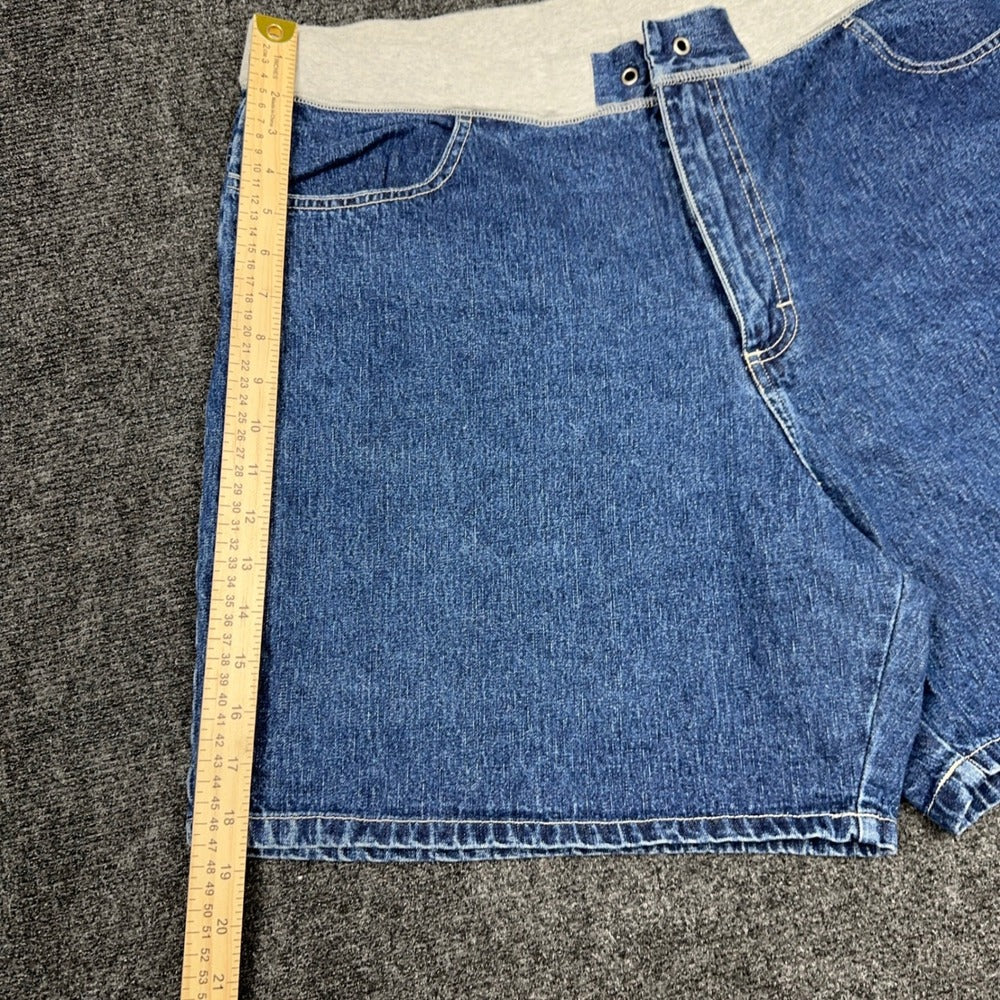 Riders by Lee Womens Blue Denim Comfort Waist Shorts 20W M MSCH63851 Medium Wash — photo 5 of 10