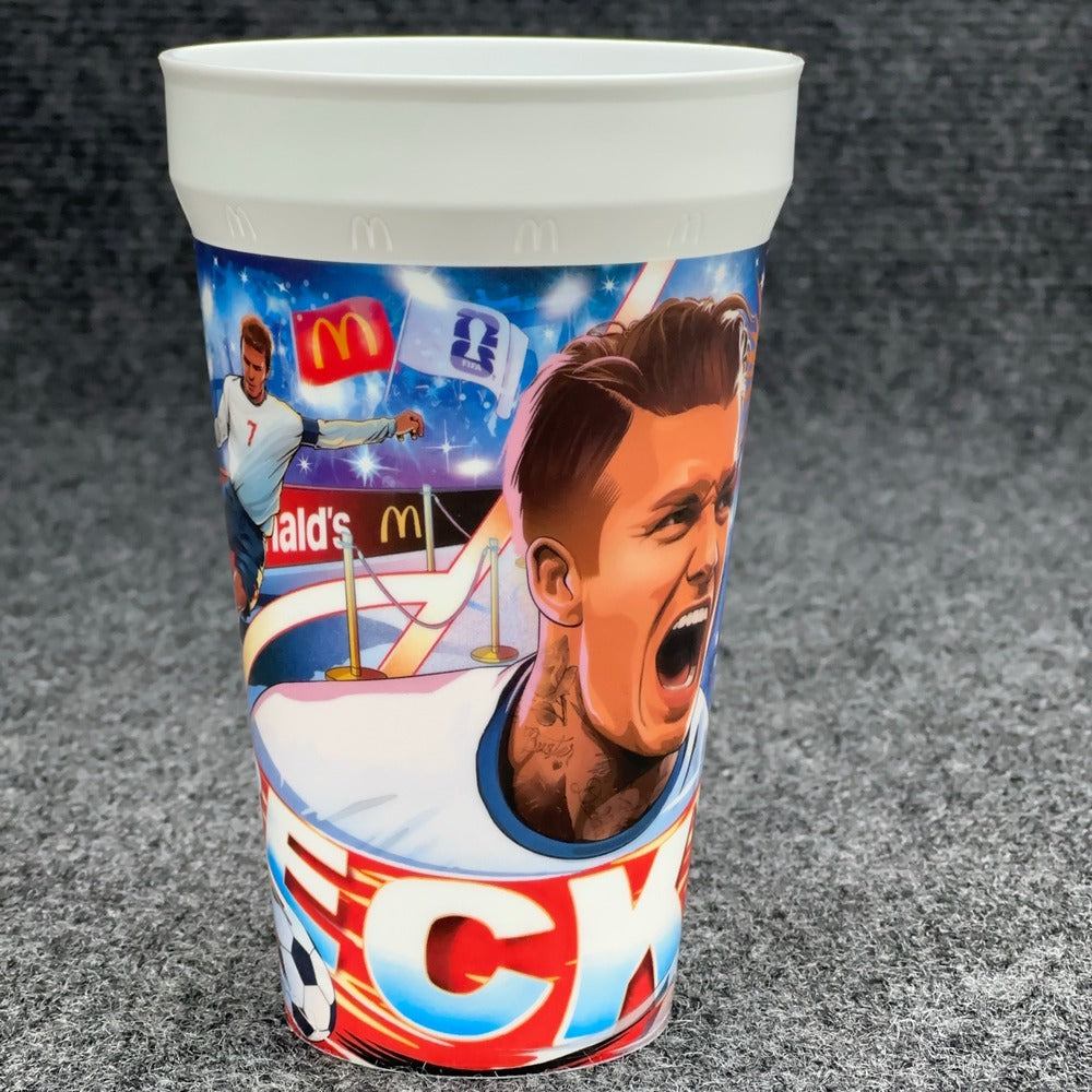 McDonalds 2006 FIFA World Cup David Beckham Plastic Souvenir Cup Collectible — photo 6 of 7