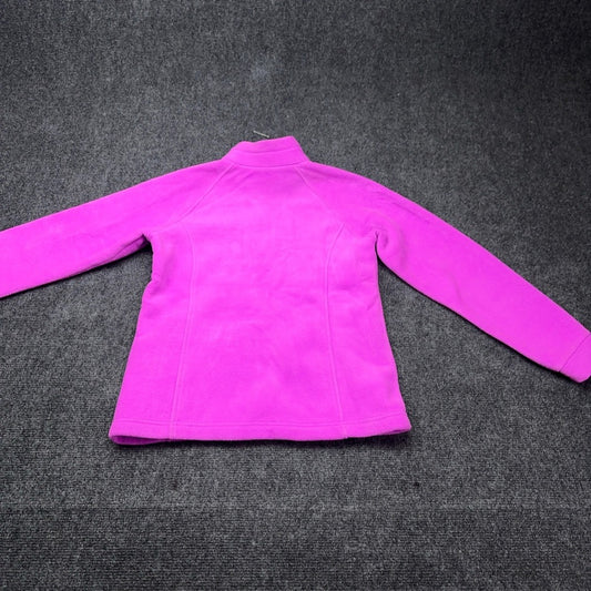 Columbia Girls Benton Springs Full Zip Fleece Jacket Pink Magenta Large L — photo 3 of 13