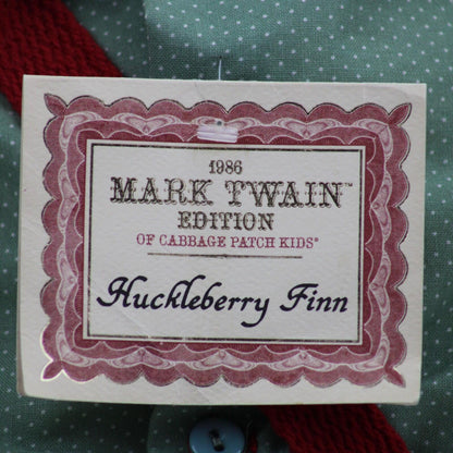 Cabbage Patch Kids 1986 Mark Twain Huckleberry Finn Soft Sculpture Doll