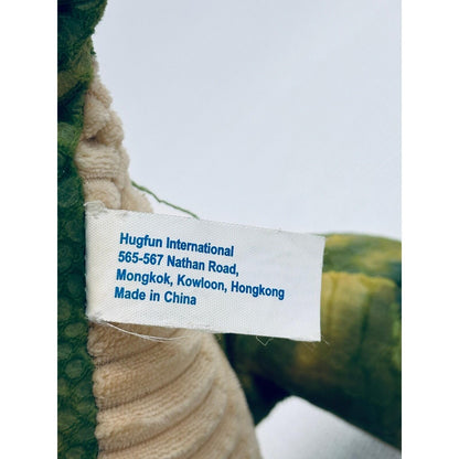 Hugfun International Roaring T-Rex Dinosaur Plush Green Scaly Texture 2021