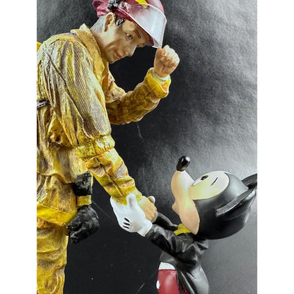 Disney Charles Boyer Tribute to Firefighters Mickey Mouse Resin Statue COA 7.5in