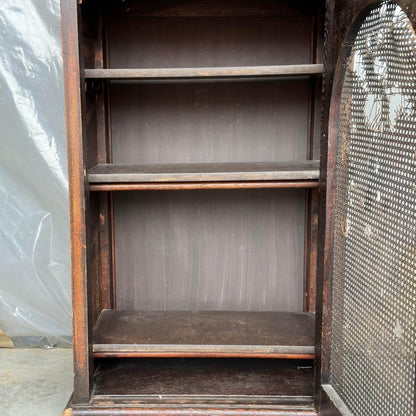 Classic Wooden Storage Cabinet with Cane Door by Buysaavy