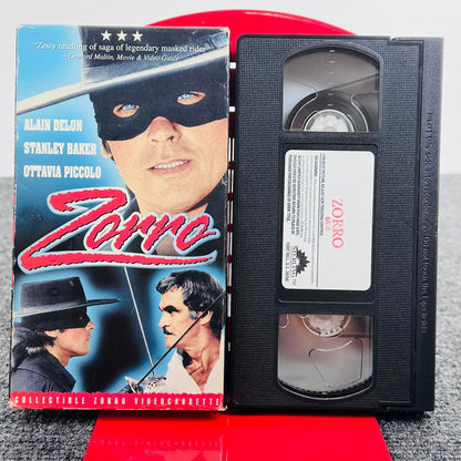 Zorro VHS 1975 Alain Delon Stanley Baker UAV Entertainment 084296066100 Movie