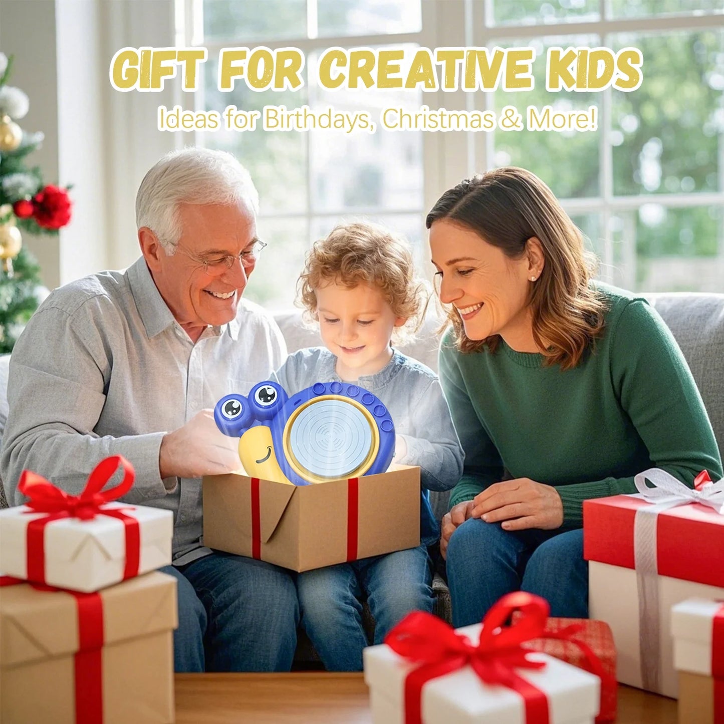 Pottery Wheel for Kids, Complete Pottery Kit for Beginners Girls Boy Toy, Arts and Crafts for Kids Ages 8-12, Clay Kit with Sculpting Tools, Ideal Birthday Halloween Toys