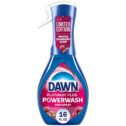 Dawn Powerwash Spray, Dish Soap, Dishwashing Liquid, Cranberry Scent, 1 Starter Kit, 16 fl oz
