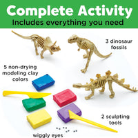 Creativity for Kids Create with Clay Dinosaur Craft Kit (Ages 5+)