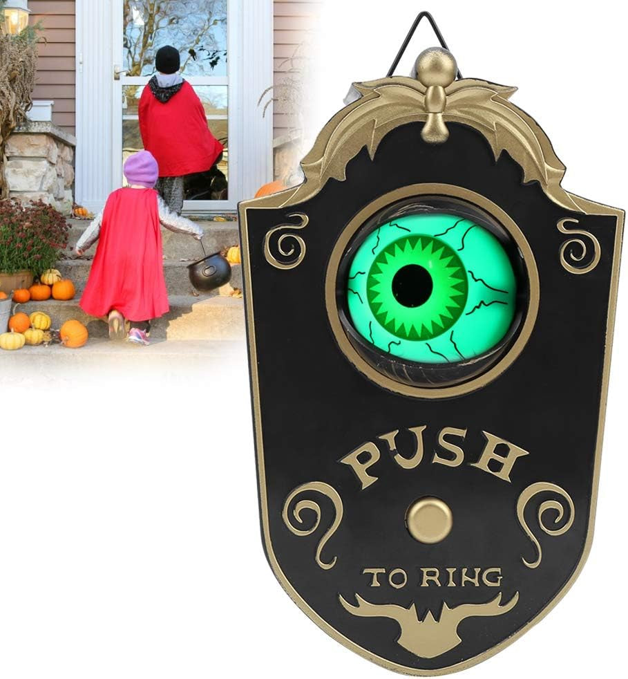 Zerone Oneeyed Eyeball Decoration Open Eye, Halloen with Eyeball Halloen, Eyeball Halloen with Eyeball Scary Sound, Easy Hanging, Eyeball Halloen for Teasing or Frightening Powered (P018 One-Eyed
