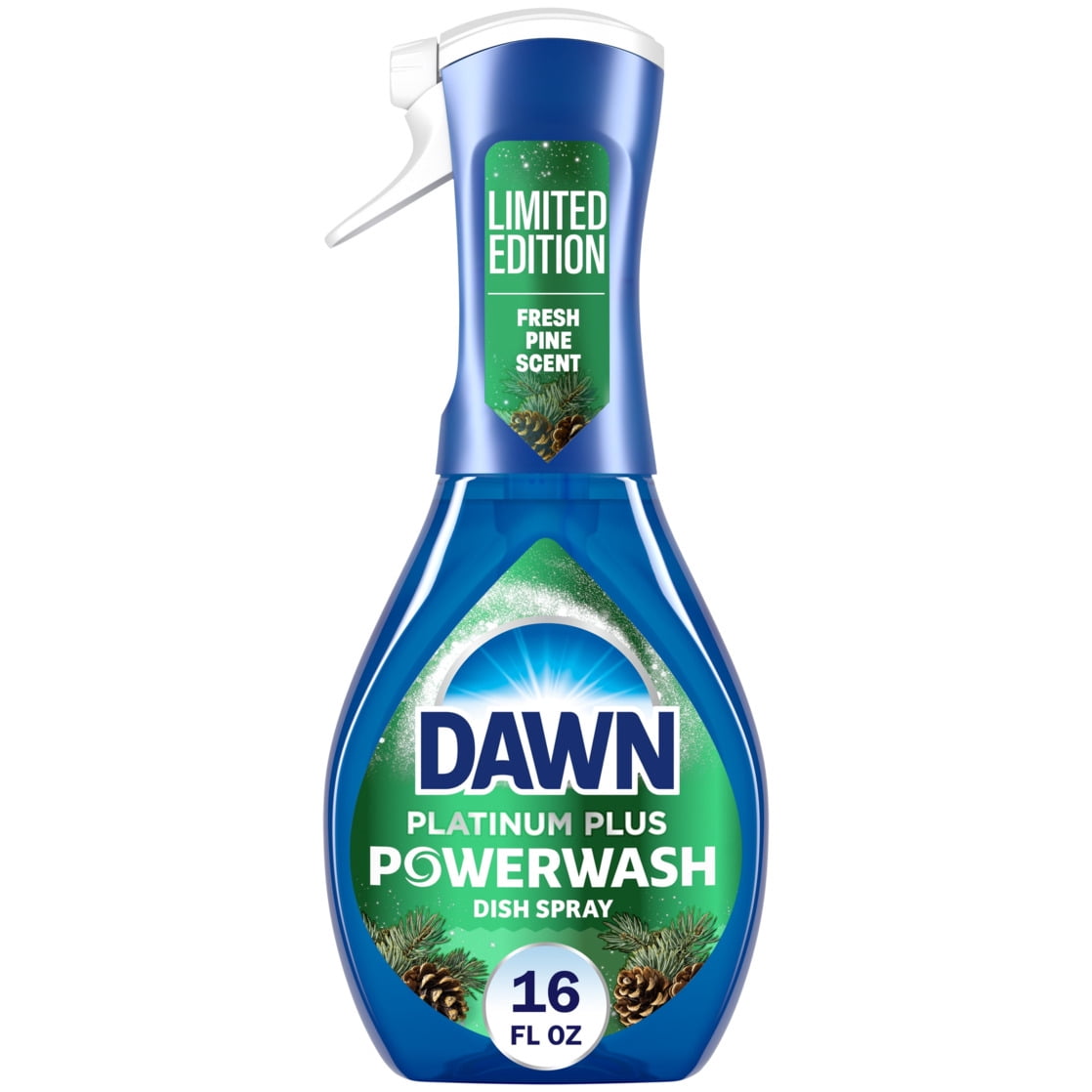 Dawn Powerwash Spray, Dish Soap, Fresh Pine, Christmas Tree Scent, 1 Starter Kit, 16 fl oz