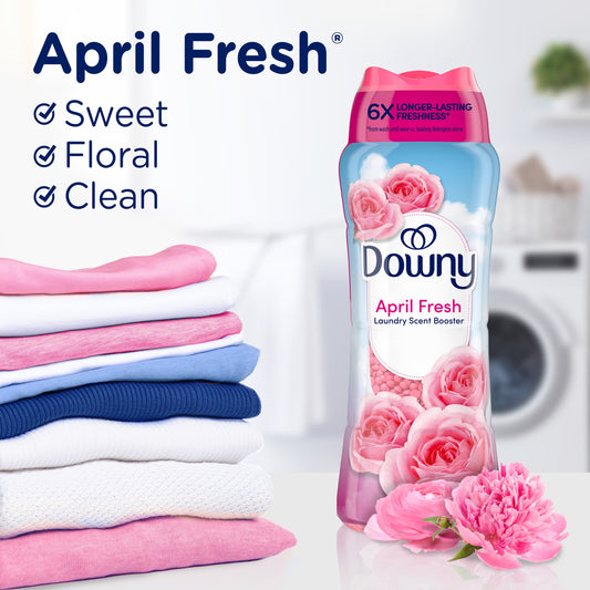 Downy Laundry Scent Beads, In-Wash Scent Booster, April Fresh Scent, 24oz