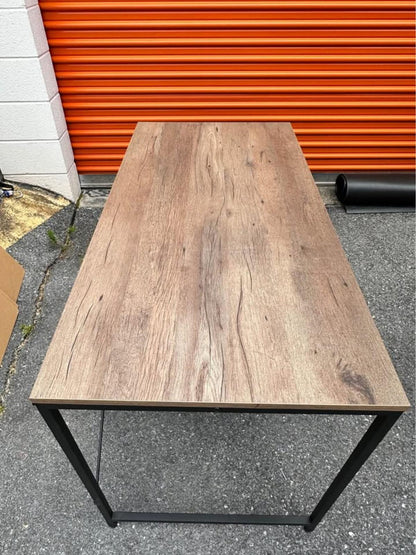 Spacious Wood Desk with Built-In Shelves by Buysaavy