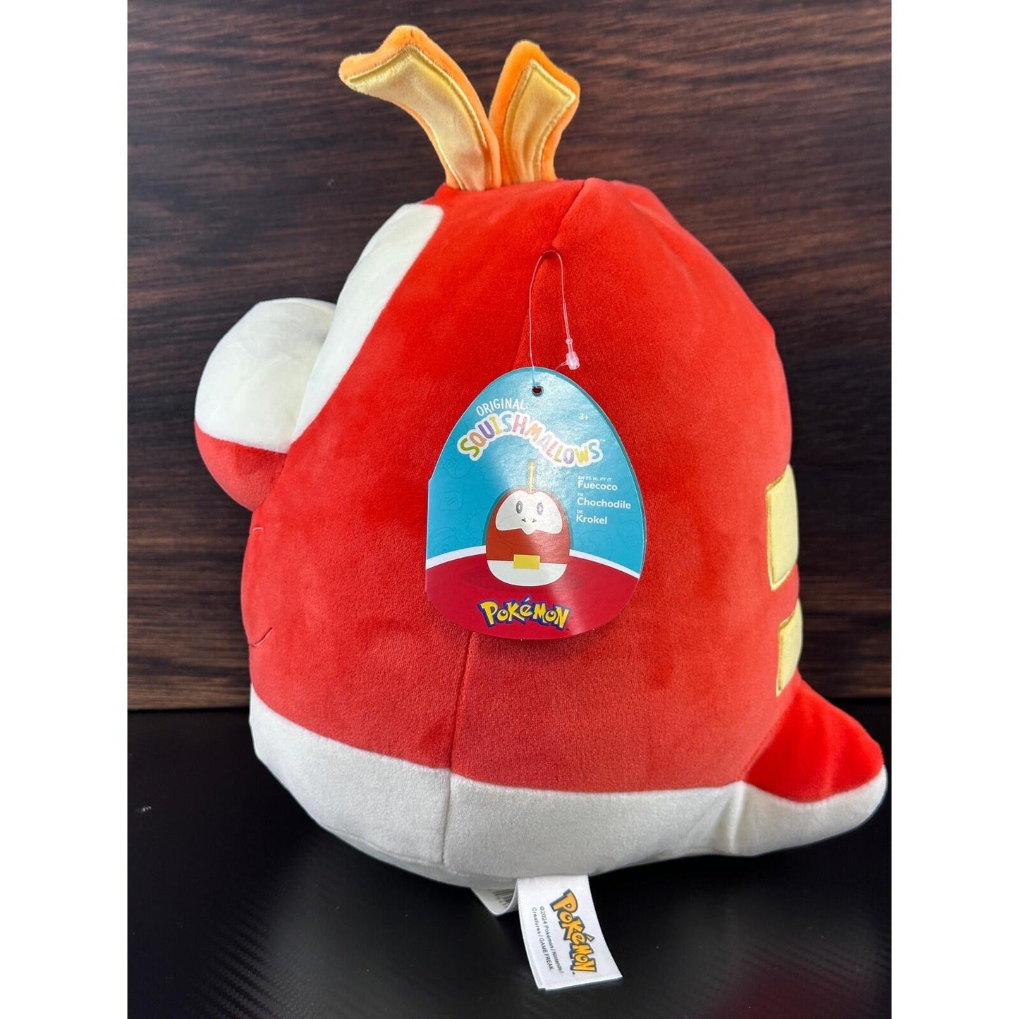 Pokemon Squishmallows Fuecoco Plush 10 Inch Red Fire Crocodile Jazwares 2024