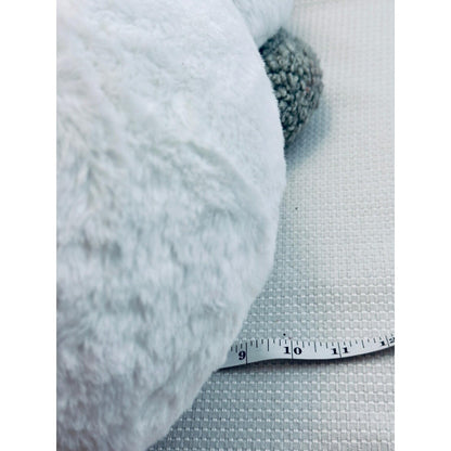 Brentwood Originals Snowman Plush Pillow Faux Fur Holiday Decor White 16"