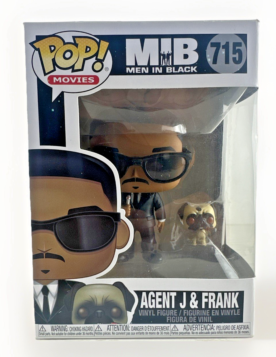 Funko Pop Movies Men In Black Agent J & Frank 715 Vinyl Figure MIB Will Smith by Funko
