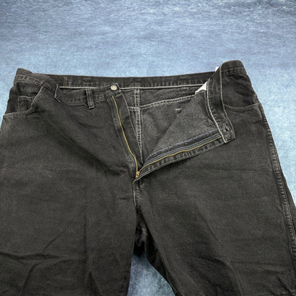 Wrangler Authentics Mens Black Denim Shorts 48 100% Cotton Made in USA 60601CB by Wrangler