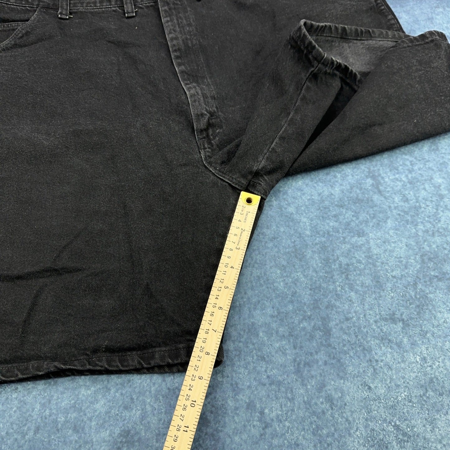 Wrangler Authentics Mens Black Denim Shorts 48 100% Cotton Made in USA 60601CB by Wrangler
