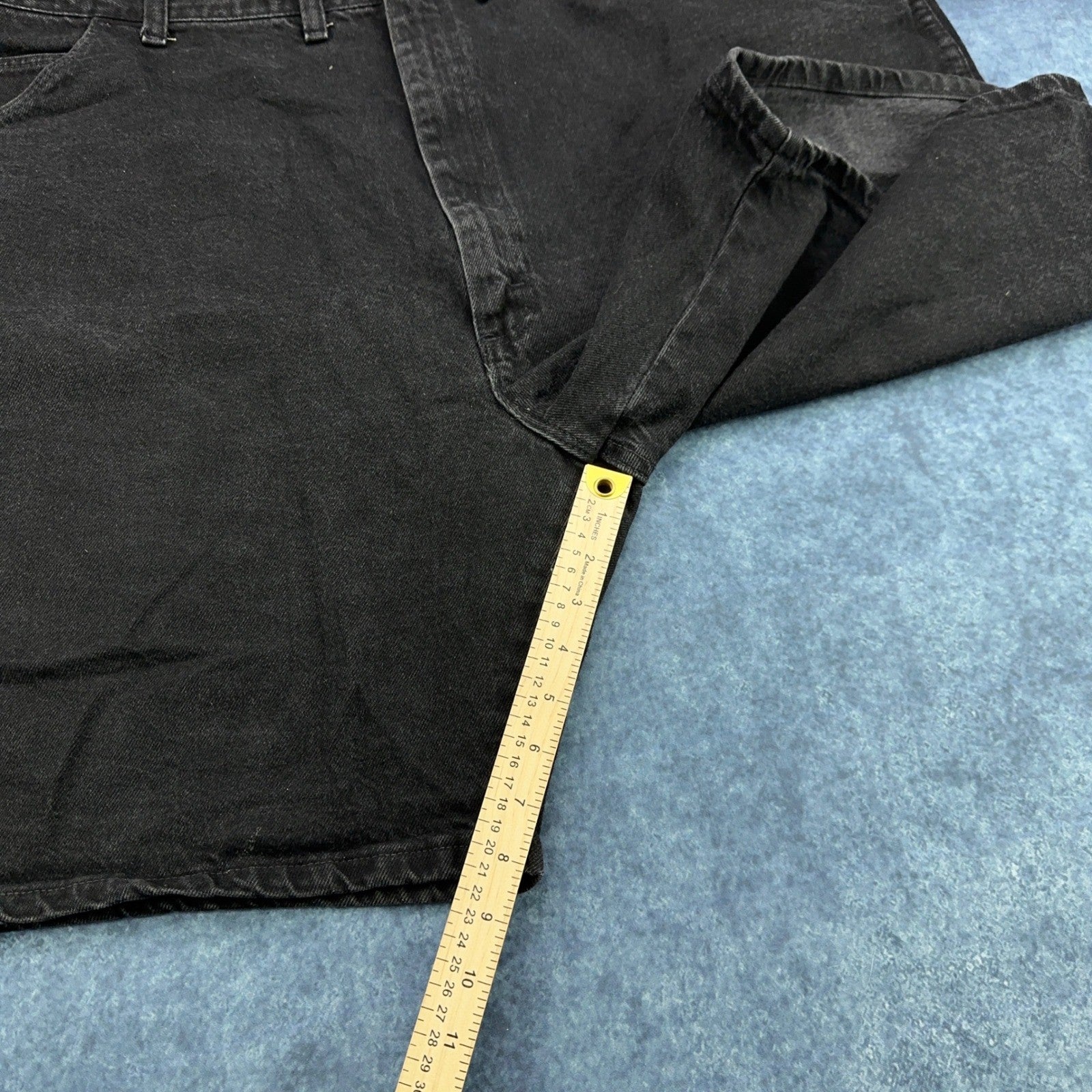 Wrangler Authentics Mens Black Denim Shorts 48 100% Cotton Made in USA 60601CB by Wrangler