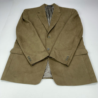 Andrew Fezza Fusion Mens 43R Blazer Olive Brown Faux Suede Sport Coat 2-Button by Andrew Fezza Fusion