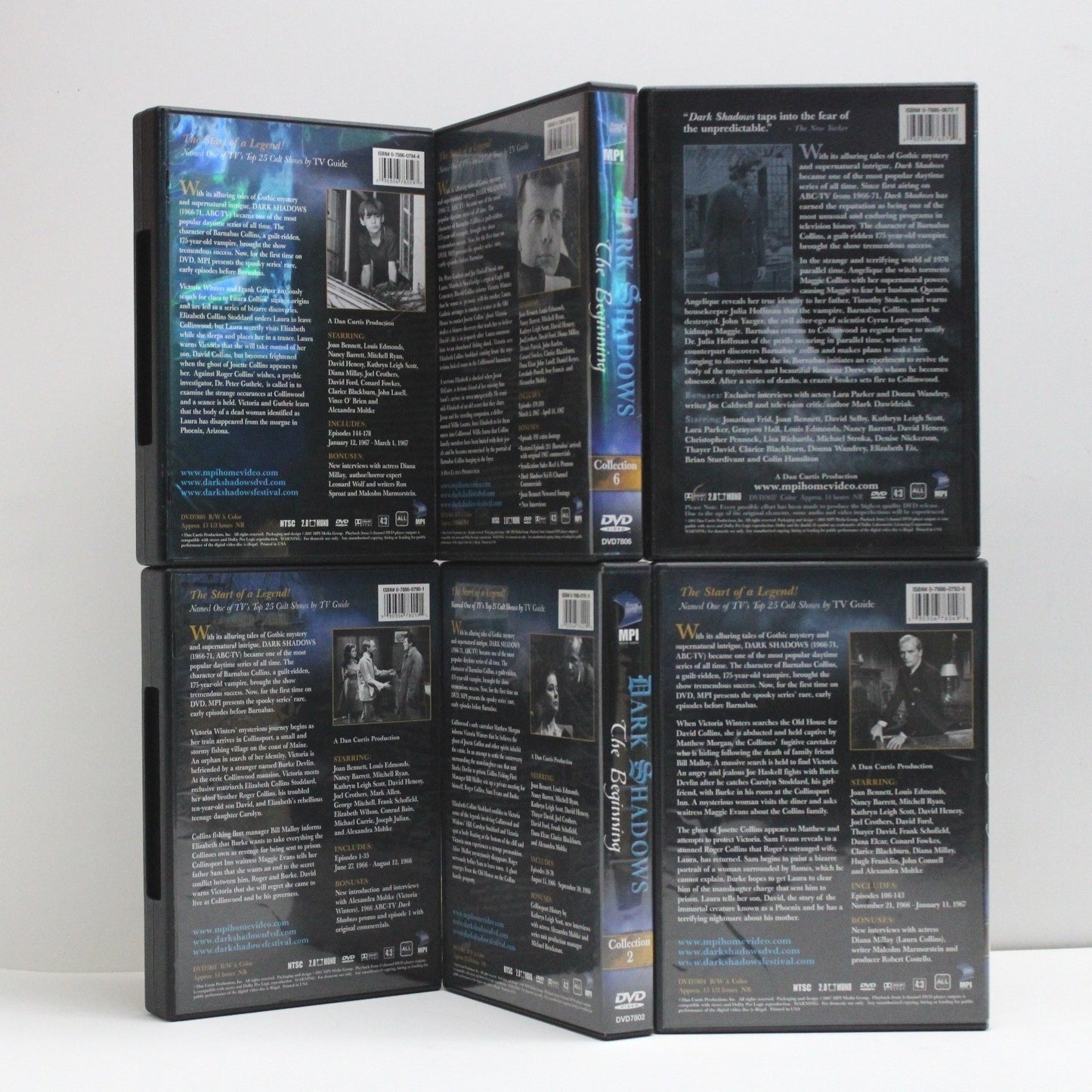 Dark Shadows The Beginning DVD Box Set Collections 1, 2, 4, 5, 6, 21 by Buysaavy