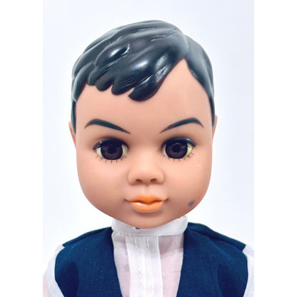 Vintage Dazl Boy Doll Formal Outfit, Blue Vest, 16" Collectible Play Doll by Dazl Dolls by Russ