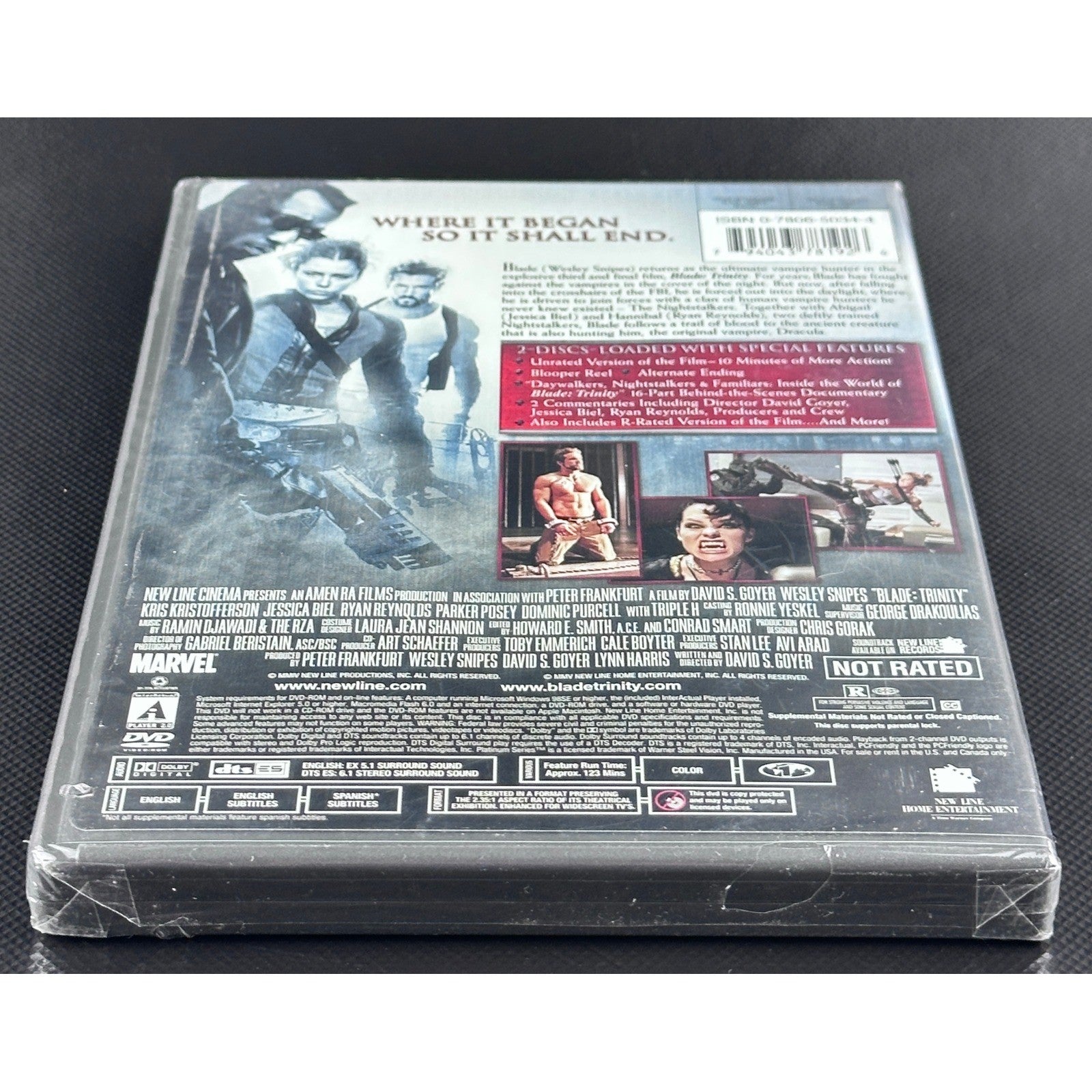 Blade Trinity DVD Platinum Series Unrated - Wesley Snipes, Ryan Reynolds by Buysaavy